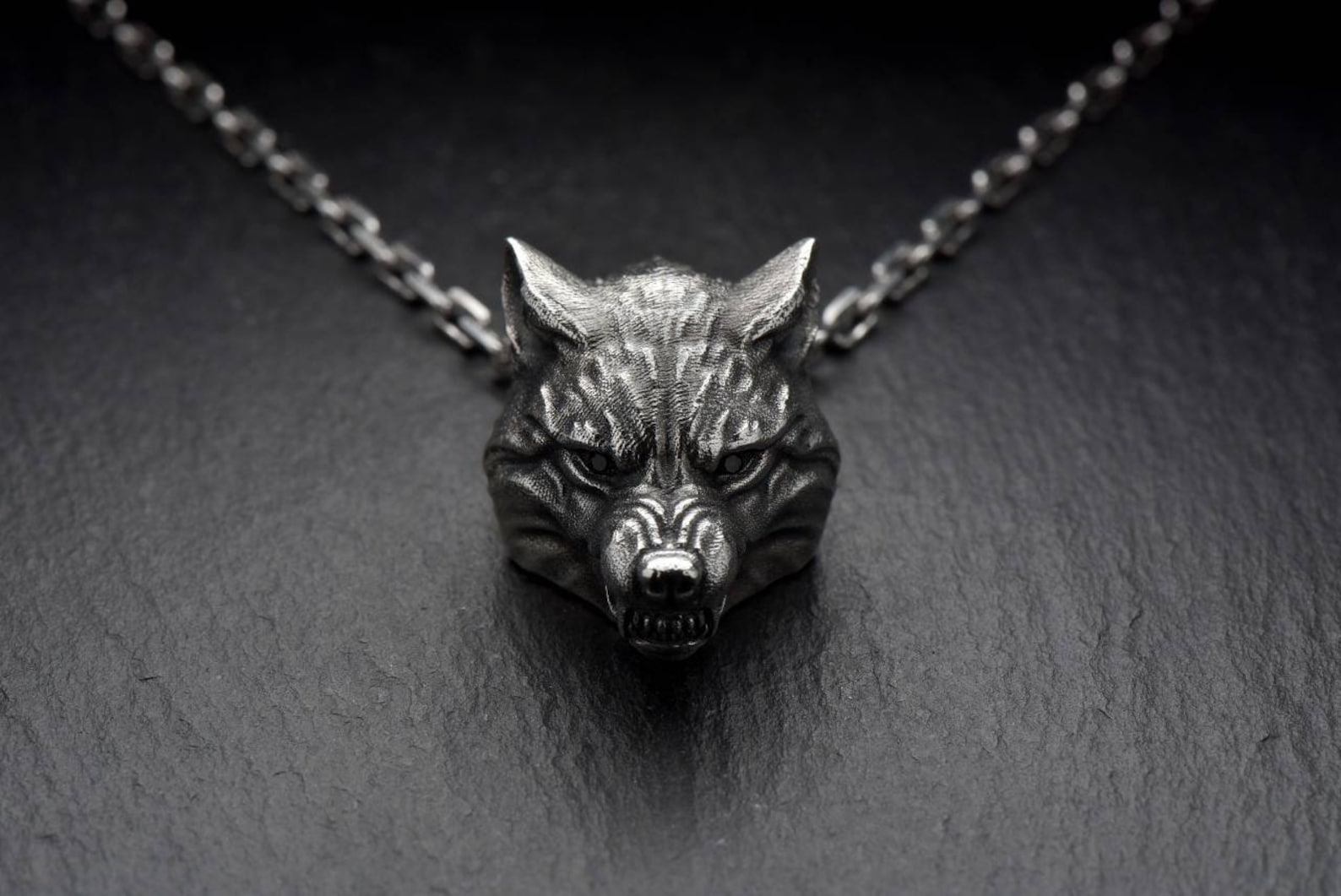 Wolf Jewelry Silver Wolf necklace Werewolf pendant Werewolf Etsy
