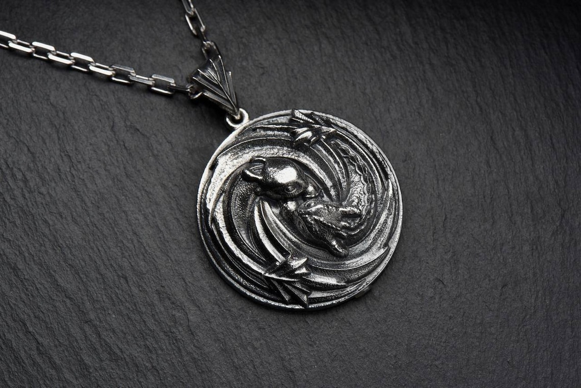 How to train your dragon Toothless jewelry Silver Dragon Etsy