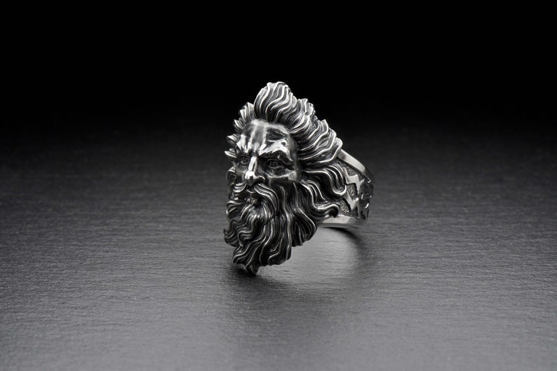Zeus ring Silver Greek jewelry Mythology jewelry Zeus jewelry Etsy