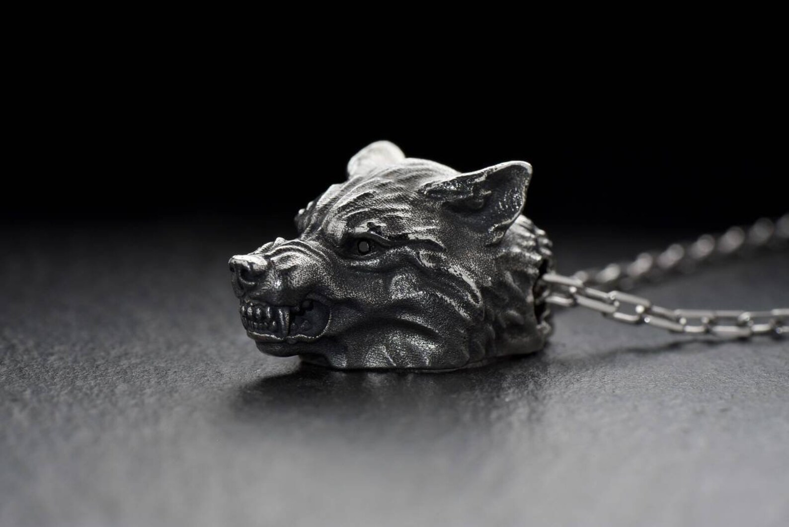 Wolf Jewelry Silver Wolf necklace Werewolf pendant Werewolf Etsy