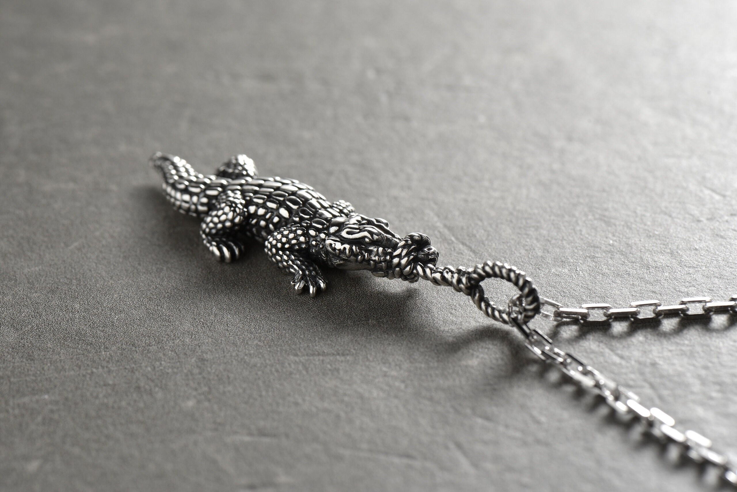 crocodile necklace