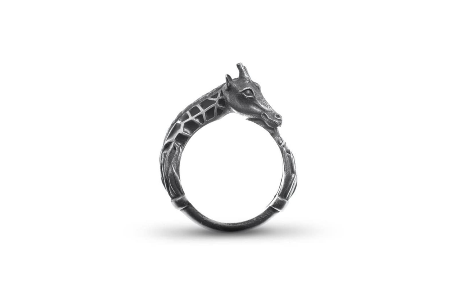 Giraffe ring Giraffe jewelry Silver giraffe Animal ring Etsy