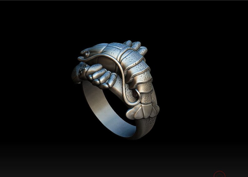 Lobster ring Lobster silver ring Lobster jewelry Crawfish Etsy