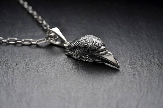 collier argent corbeau collier argent corbeau