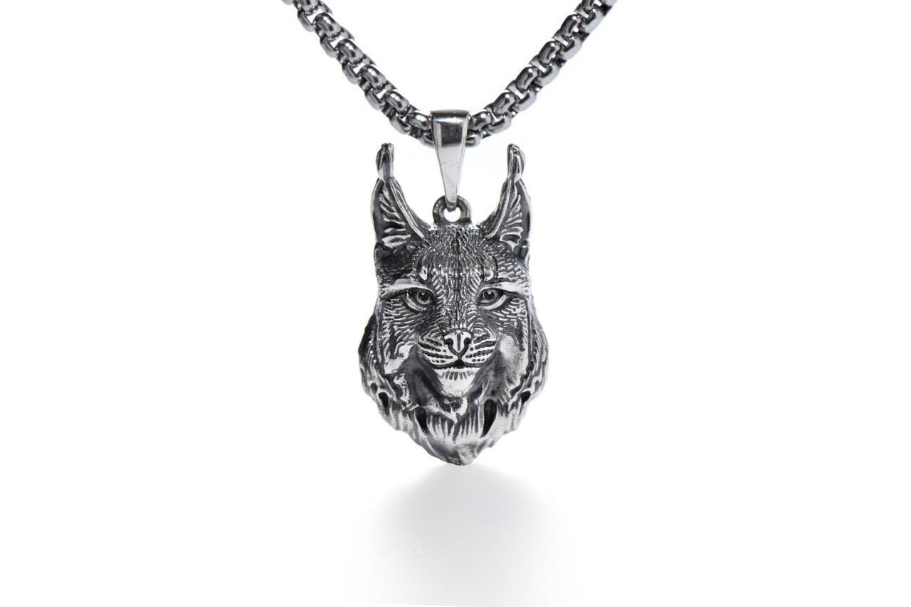Lynx Jewelry Lynx Necklace Bobcat Jewelry Cat Necklace Lynx Etsy