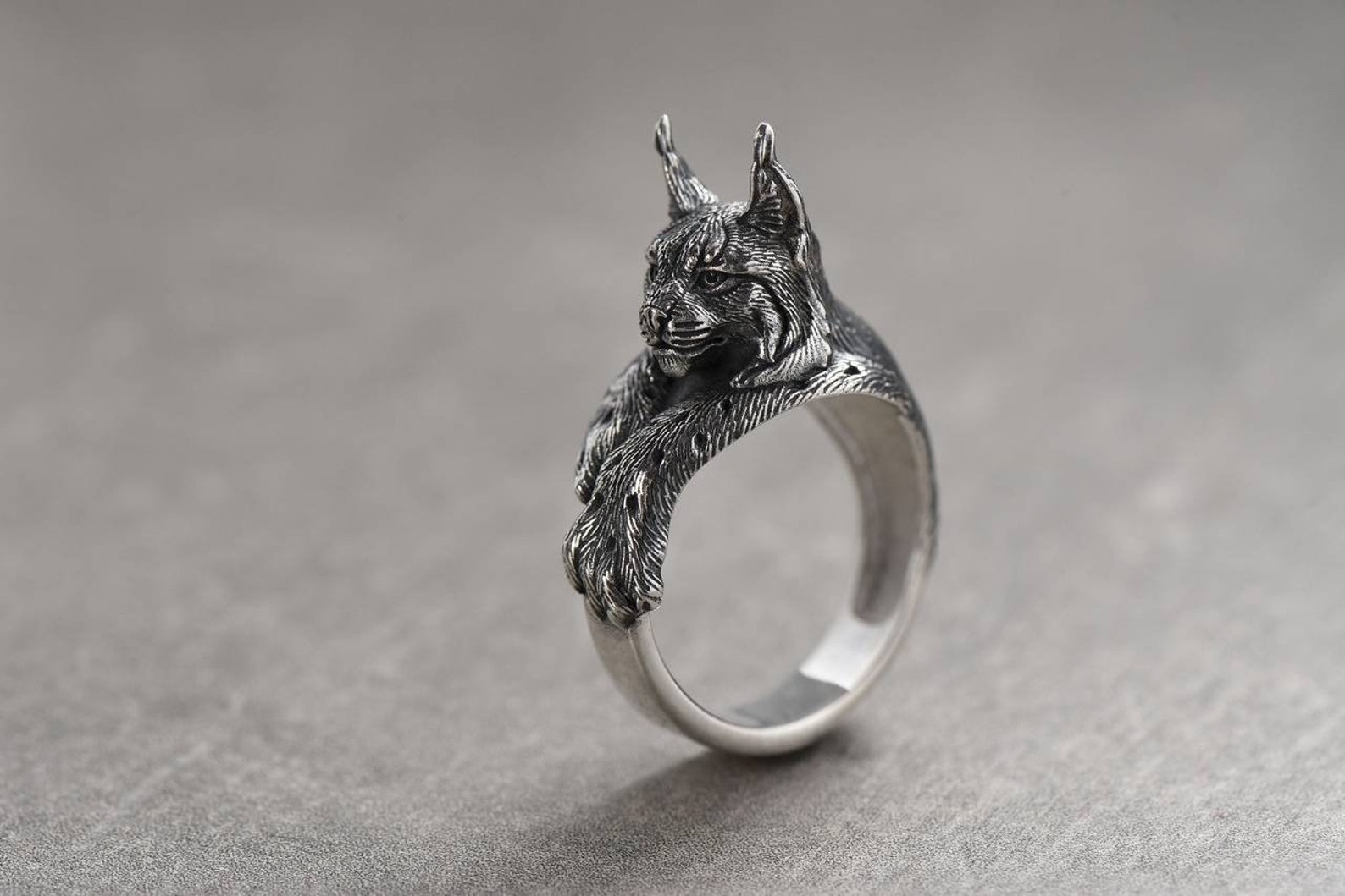 Lynx ring Lynx jewelry Maine Coon jewelry Bobcat ring Animal | Etsy