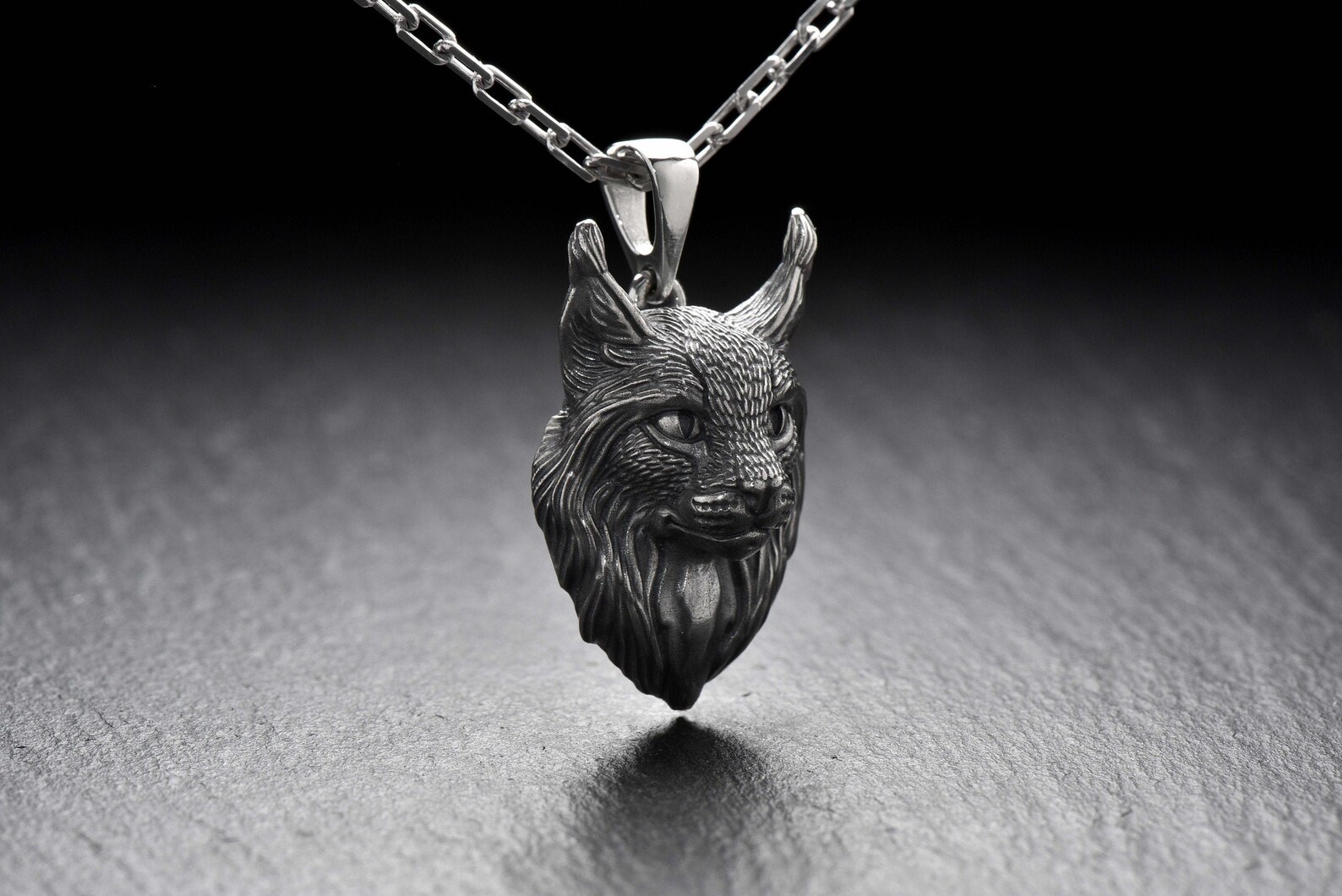 Lynx jewelry Lynx necklace Maine Coon jewelry Cat necklace Etsy