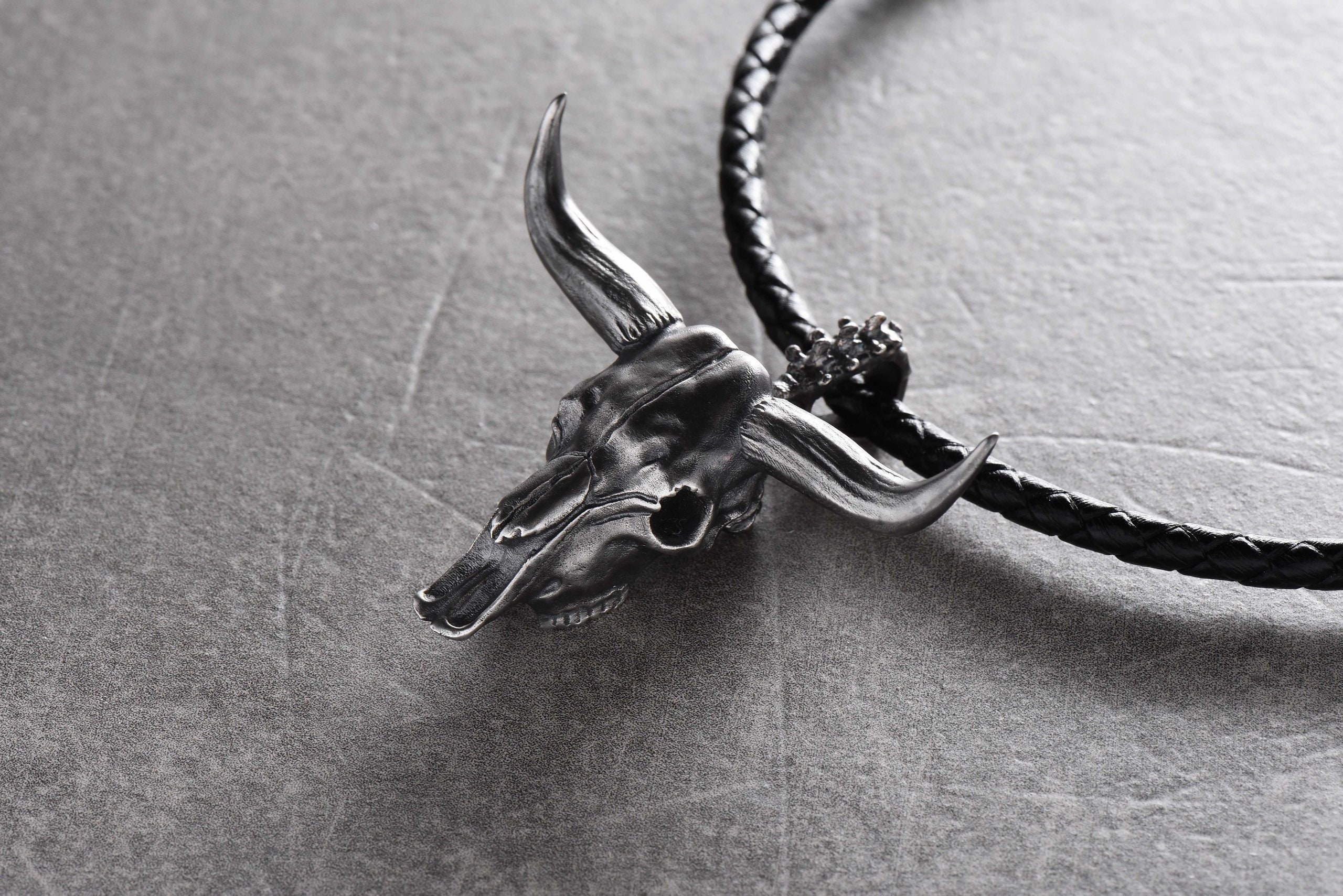 Bull jewelry Bull necklace Bull skull jewelry Animal skull Etsy