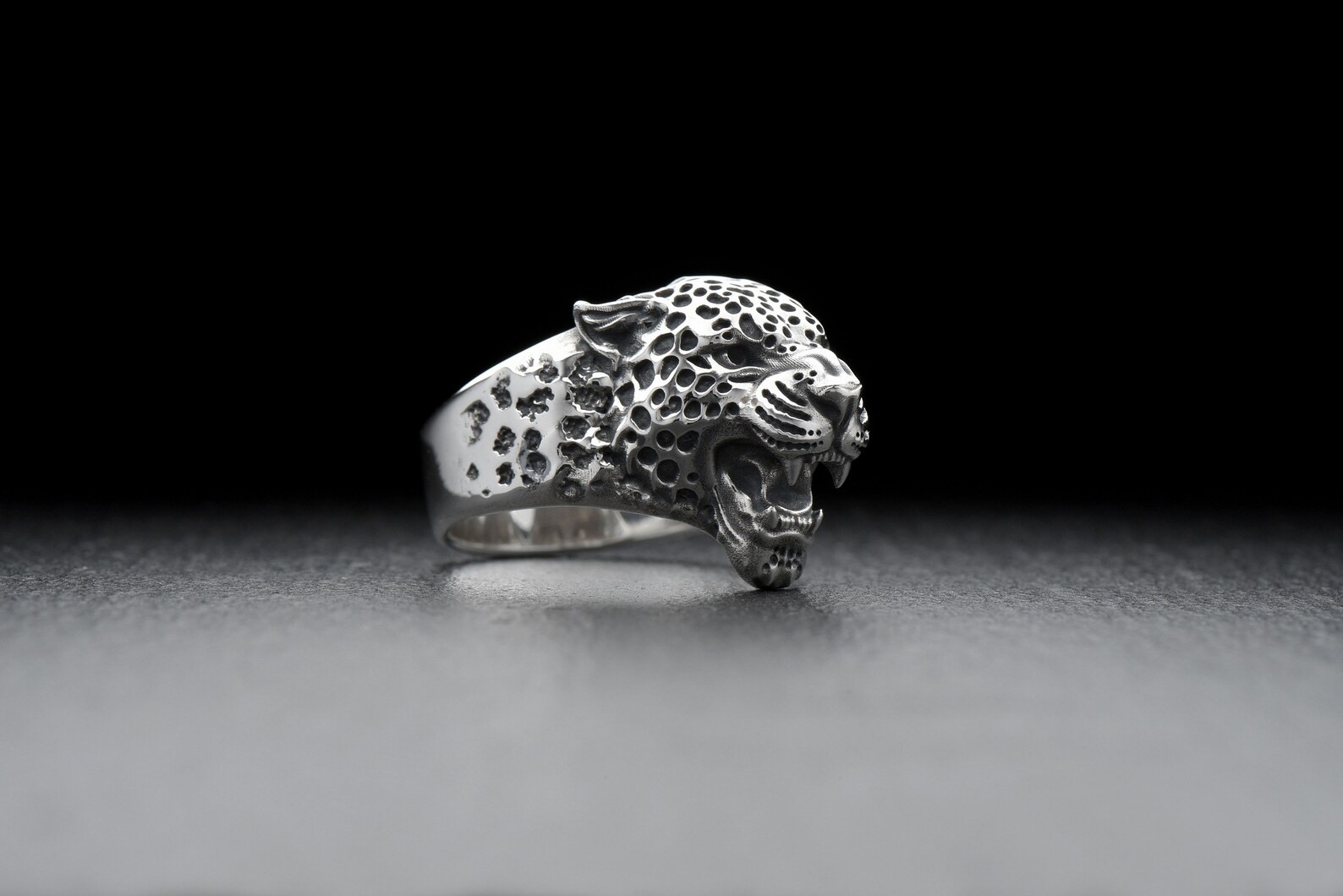 Leopard ring Leopard jewelry Animal ring Cat ring Sterling Etsy