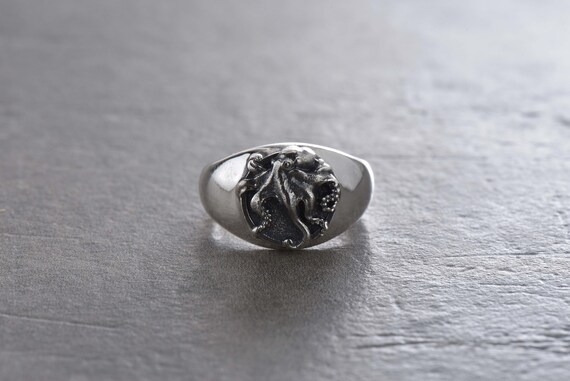 octopus signet ring