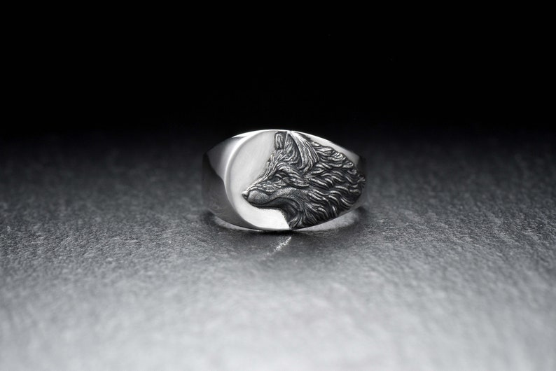Fox ring Silver Fox jewelry Foxes Silver fox Foxtail Fox gift | Etsy