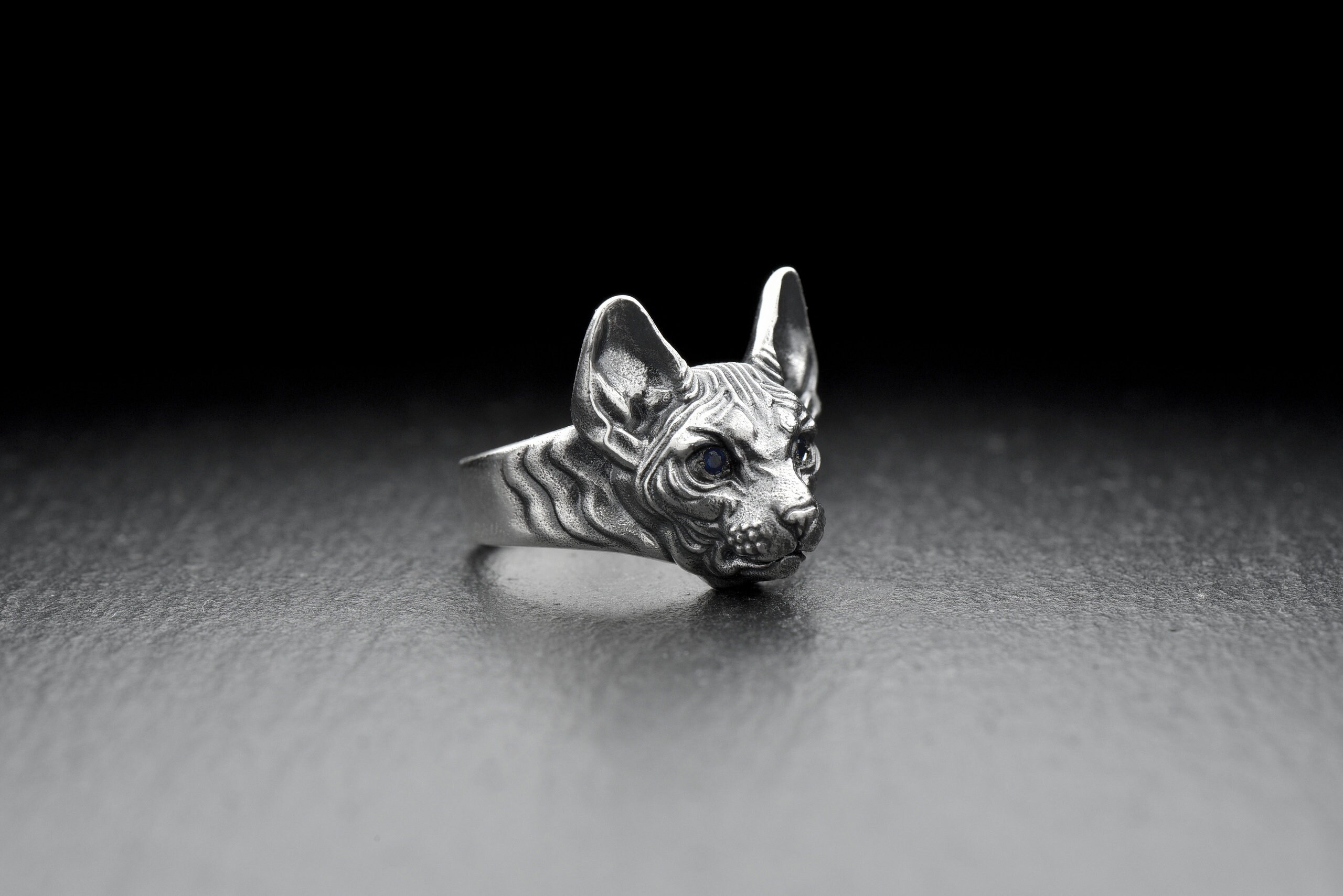 Sphynx ring Sphynx jewelry Cat ring Cats Love pets Silver cat Etsy