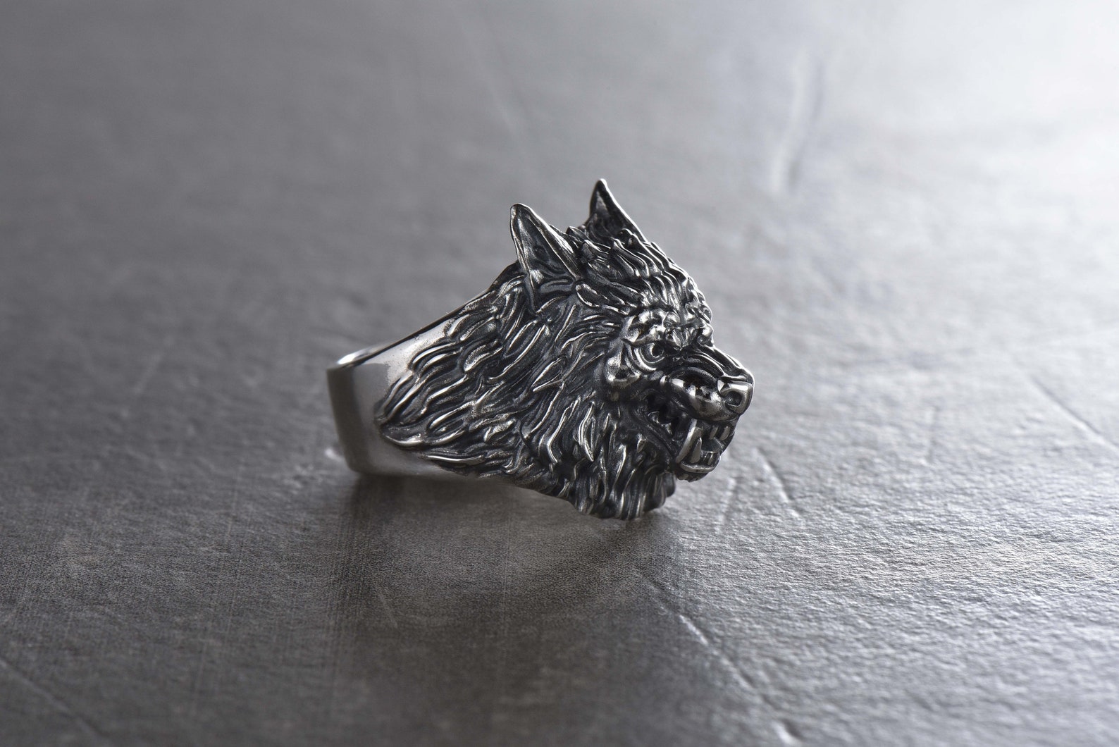 Werewolf Ring Silver Wolf Wolf Necklace Werewolf Pendant Etsy
