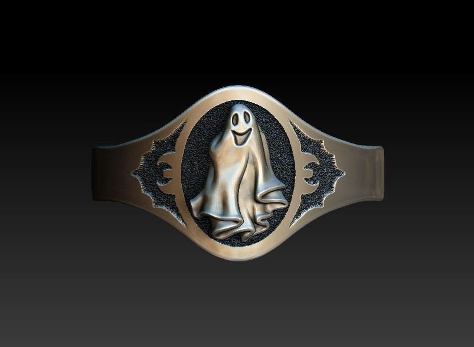 Ghost ring Cute Ghost ring Halloween ring Ghost jewelry Silver Etsy