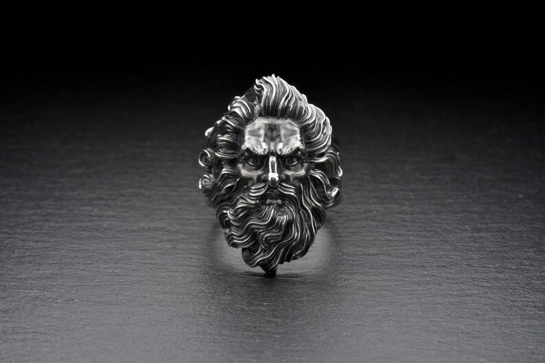 Zeus ring Silver Greek jewelry Mythology jewelry Zeus jewelry Etsy