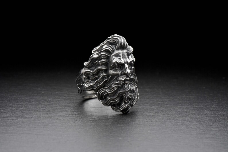 Zeus ring Silver Greek jewelry Mythology jewelry Zeus jewelry Etsy