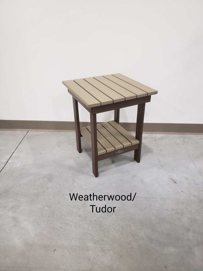 poly lumber furniture on Poly Lumber Side Table Etsy