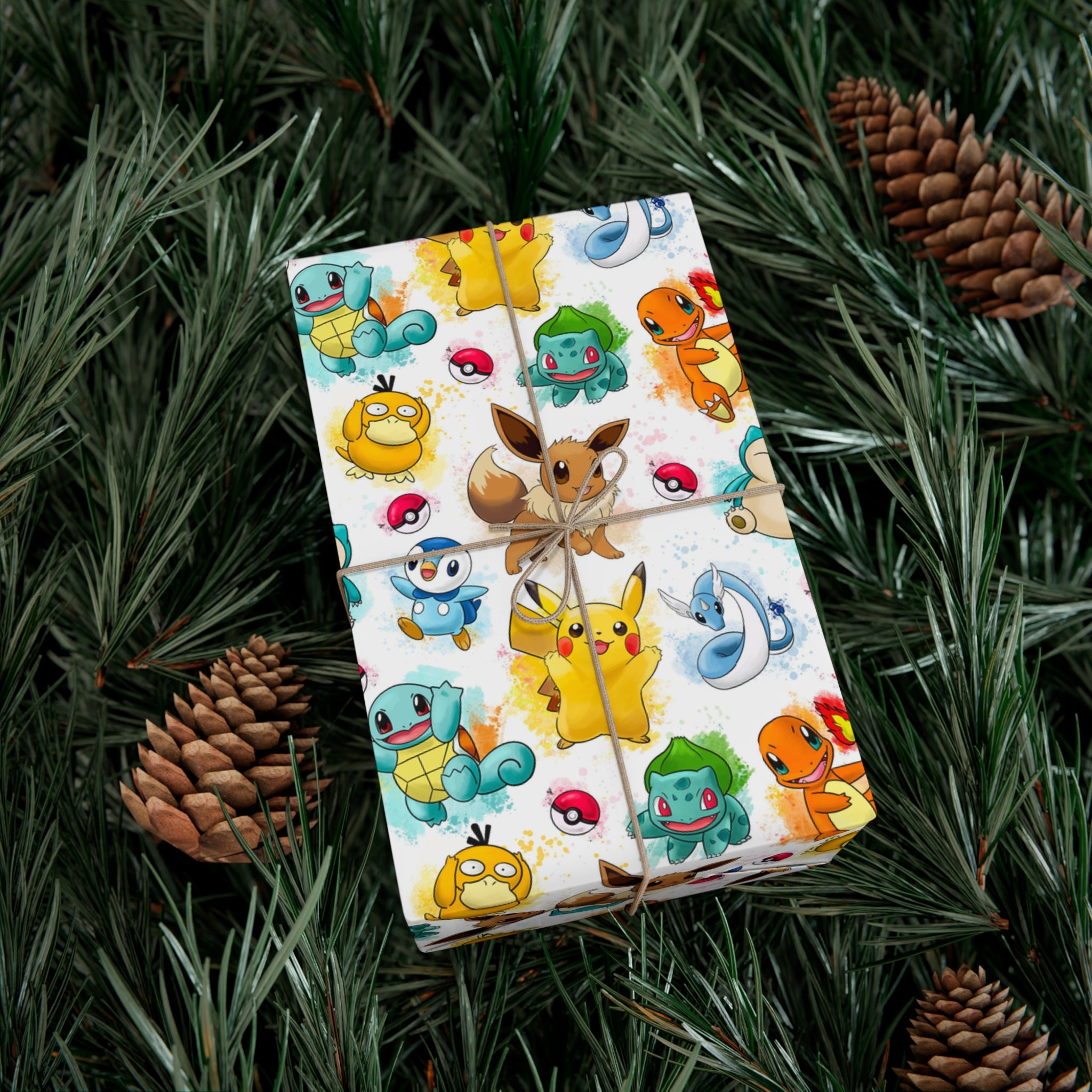 Pokemon Wrapping Paper - Etsy
