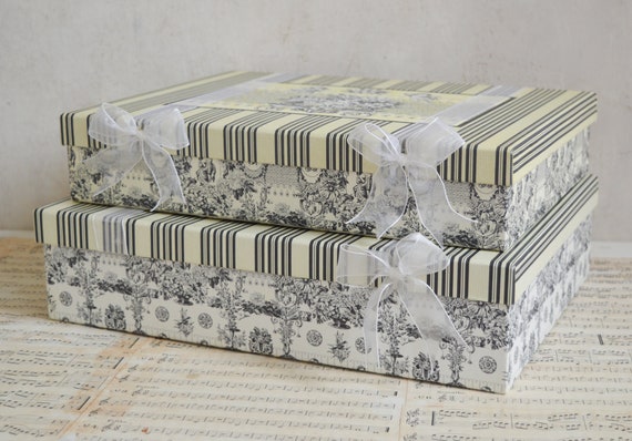 Set of 2 Hand Crafted Vintage Cherub Storage Boxe… - image 3