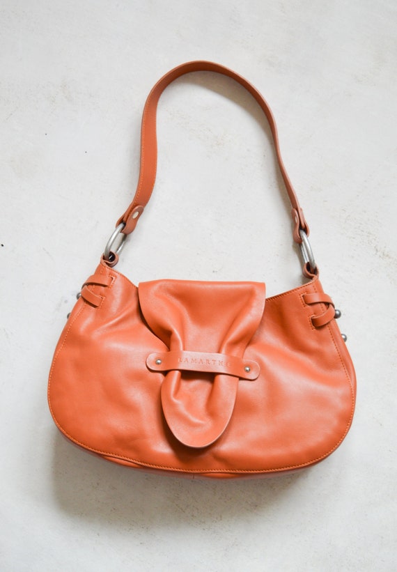 Longchamp Quadri Poppy Red Leather Crossbody Bag Purse - - Receipt for sale  online