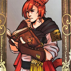 Final Fantasy XIV G&#39;raha Tia 5x7 Art Print