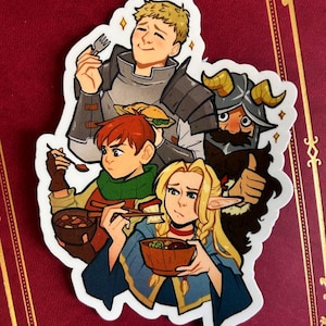 Dungeon Meshi Delicious In Dungeon 4&quot; Matte Sticker