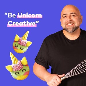 Duff Goldman DIY Bakpakket voor Kinderen - Bak eenhoorn-regenboogkoekjes met afgemeten ingrediënten | Beste educatieve en activiteitenkit voor kinderen afbeelding 5