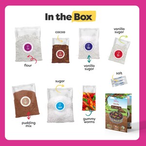 BAKETIVITY Dirt Pie Kids Baking Kit | Delicious Chocolate Cake Kids Baking Set for Girls & Boys | Baking Set with Pre-Measured Ingredients bild 2