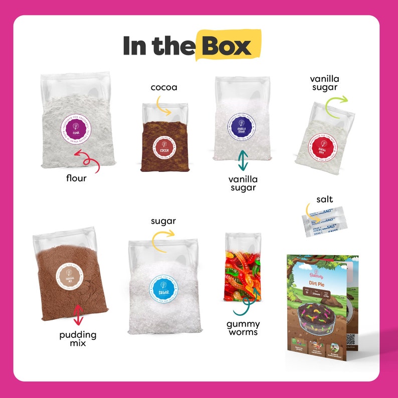 BAKETIVITY Dirt Pie Kids Baking Kit | Delicious Chocolate Cake Kids Baking Set for Girls & Boys | Baking Set with Pre-Measured Ingredients bild 2