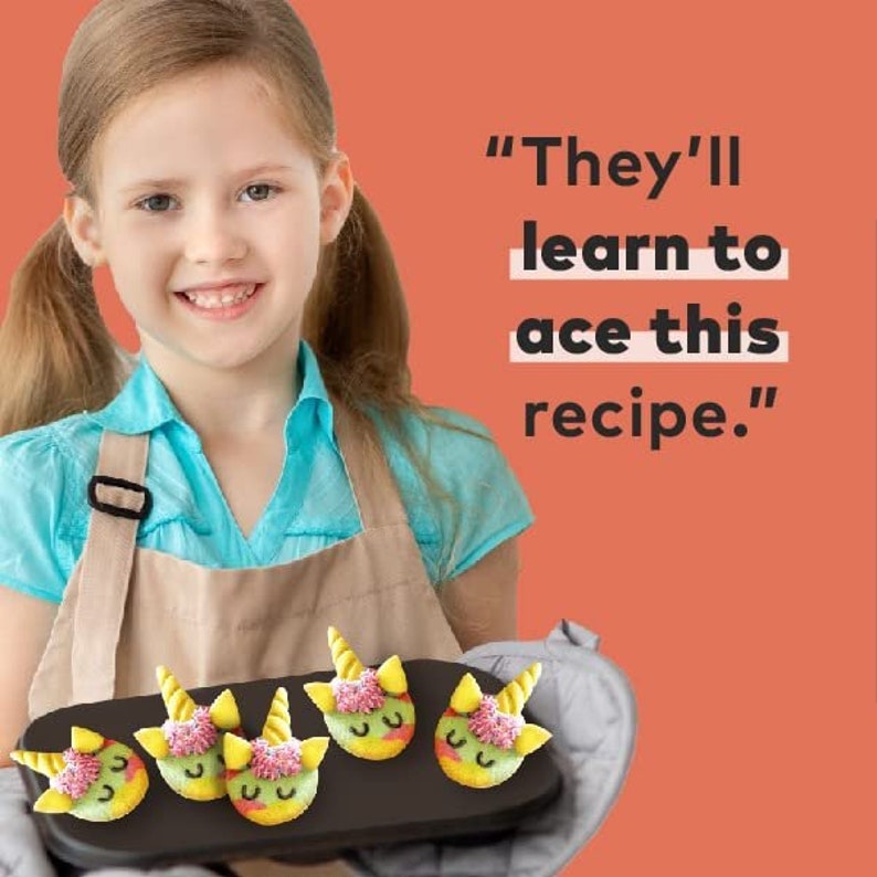Duff Goldman DIY Bakpakket voor Kinderen - Bak eenhoorn-regenboogkoekjes met afgemeten ingrediënten | Beste educatieve en activiteitenkit voor kinderen afbeelding 4