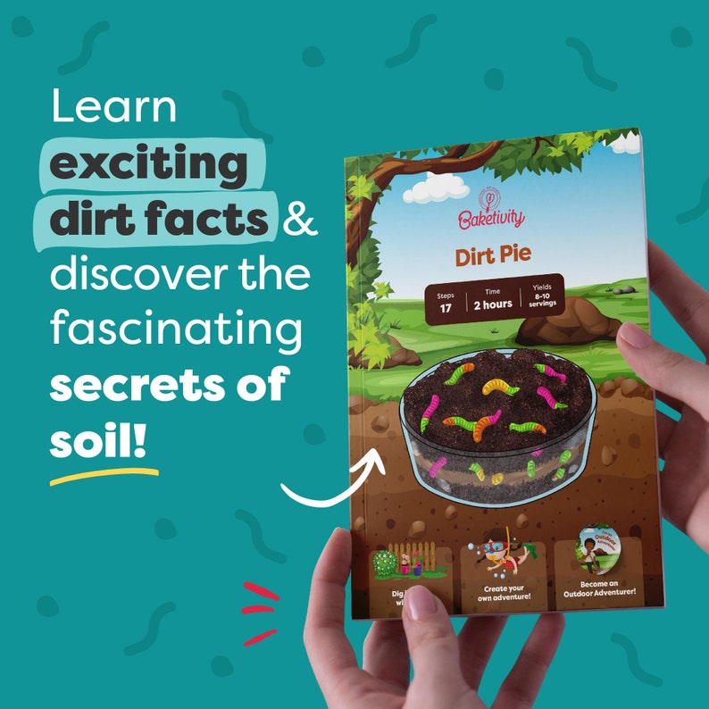 BAKETIVITY Dirt Pie Kids Baking Kit | Delicious Chocolate Cake Kids Baking Set for Girls & Boys | Baking Set with Pre-Measured Ingredients bild 5