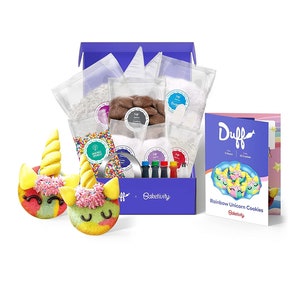 Duff Goldman DIY Kids Baking Kit - Bake Unicorn Rainbow Cookies with Premeasured Ingredients | Best Kids Educational and Activity Kit