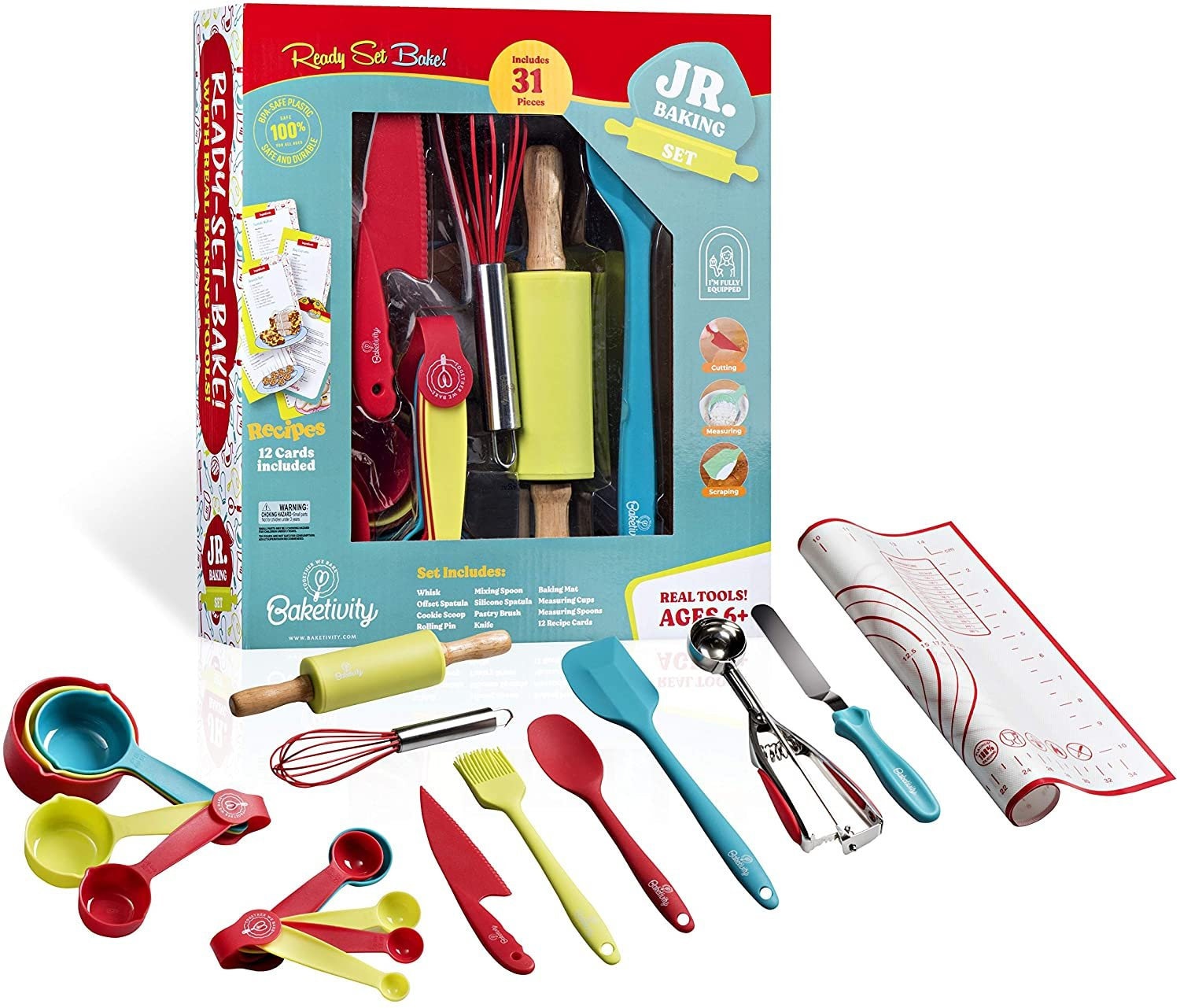 Baketivity Kid Safe Plastic Knives For Real Cooking With Cutting
