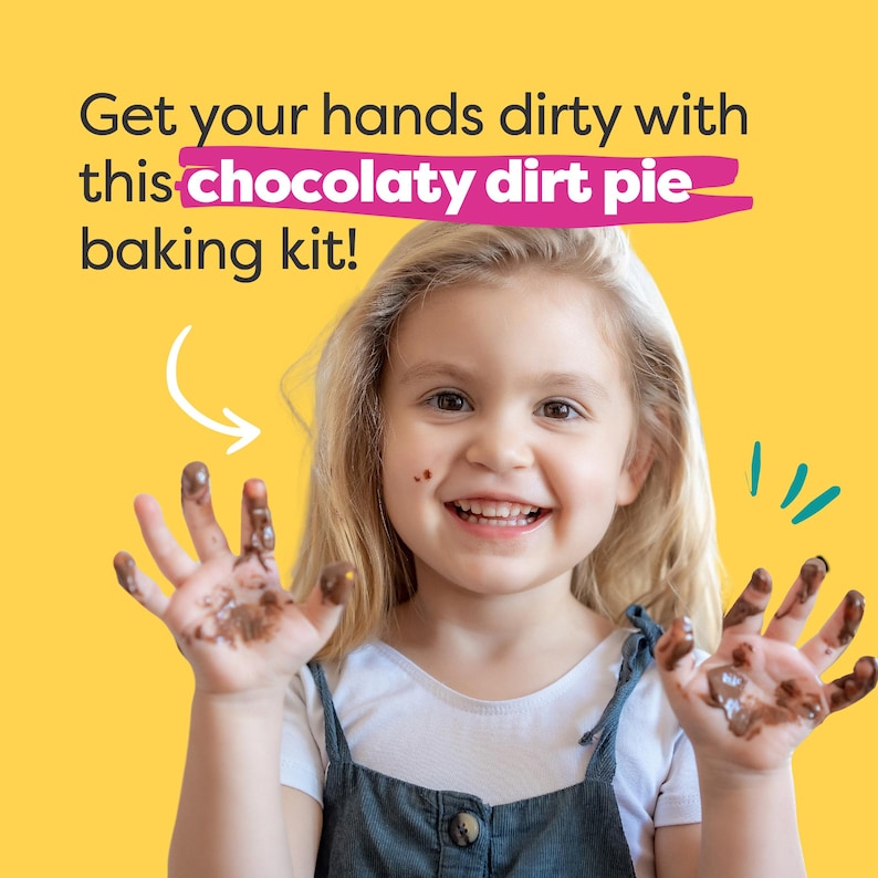 BAKETIVITY Dirt Pie Kids Baking Kit | Delicious Chocolate Cake Kids Baking Set for Girls & Boys | Baking Set with Pre-Measured Ingredients bild 3