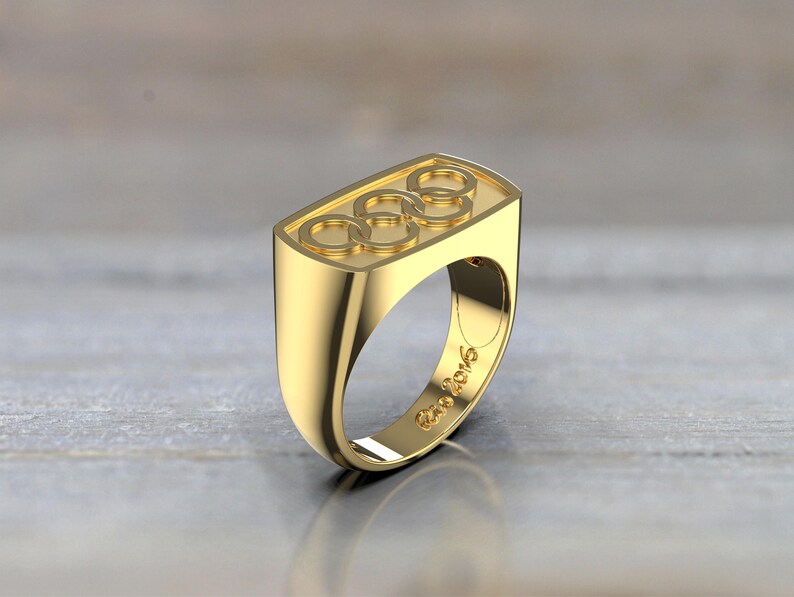 Olympic Rings Men Ring Gold 14k Yellow Gold Olympic & Etsy