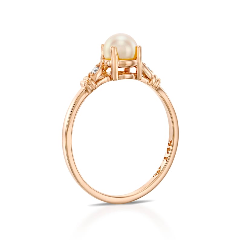 pearl vintage ring Diamond Pearl Gold Ring 14k gold pearl ring White Pearl Ring Pearl Wedding Ring pearl engagement ring rose gold