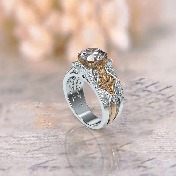 Solitaire 1/2ct Moissanite Engagement Ring — Anna Mcloughlin Ethical Fine  Jewellery