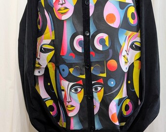 camisa túnica art déco