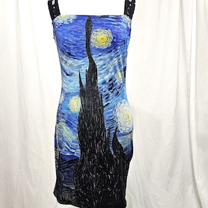 starry night slip dress