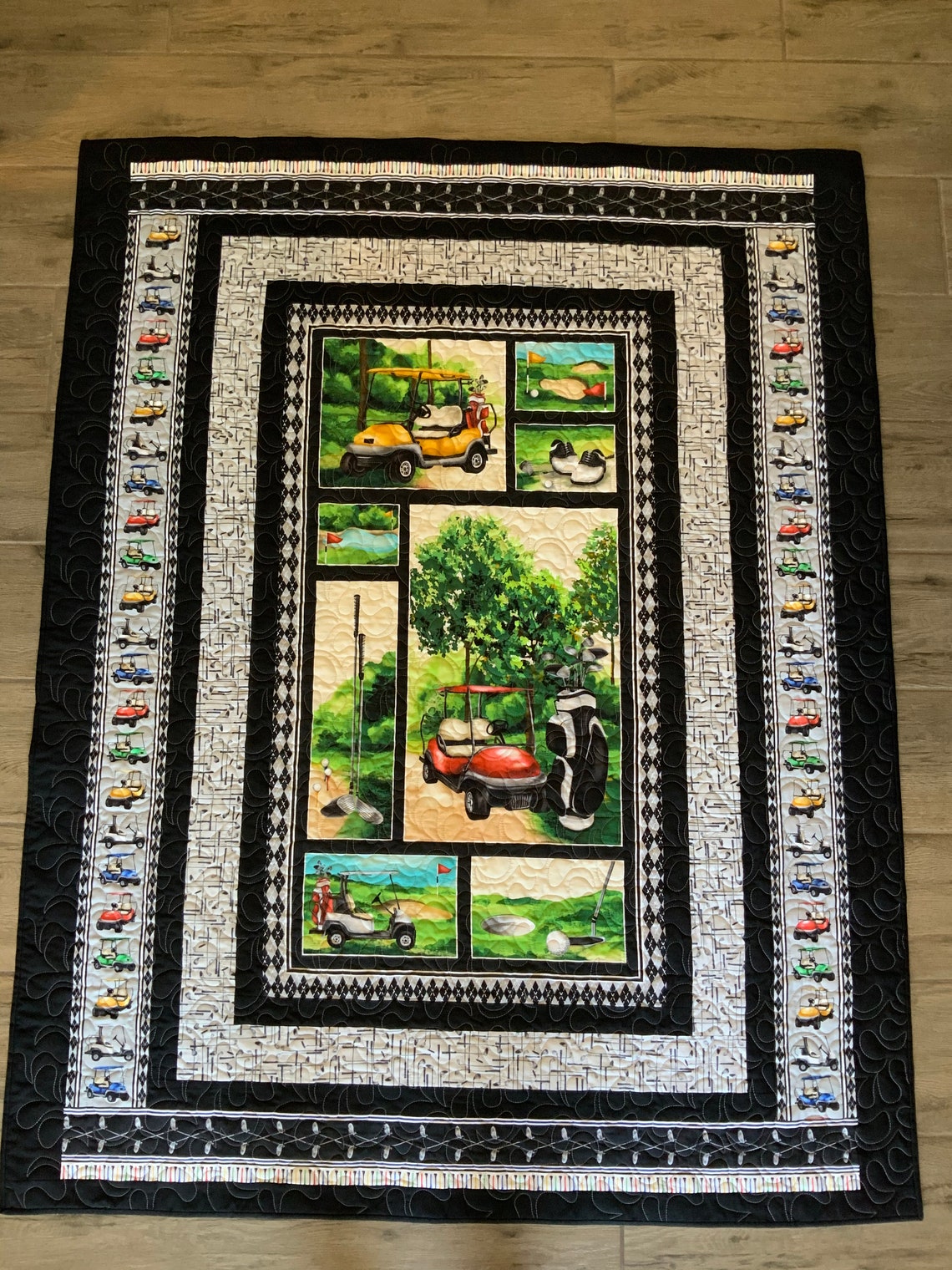 Golf Quilt Free Shipping Etsy