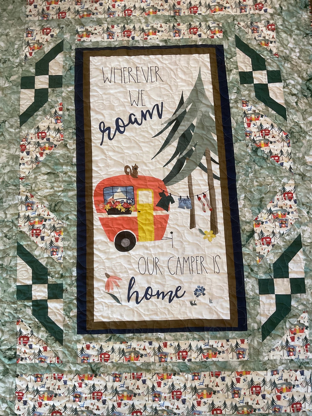 RV Quilt, Free Shipping Etsy