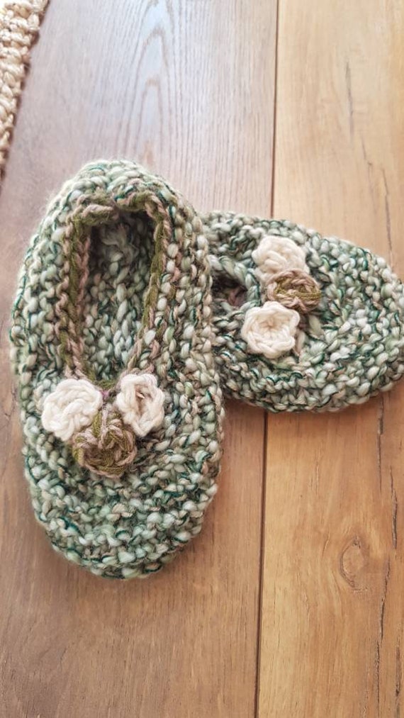 Slippers wool slippers vintage wool slippers handm