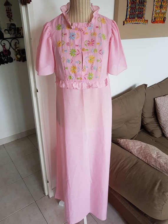 Nightgown woman pink shirt night gown of midnight