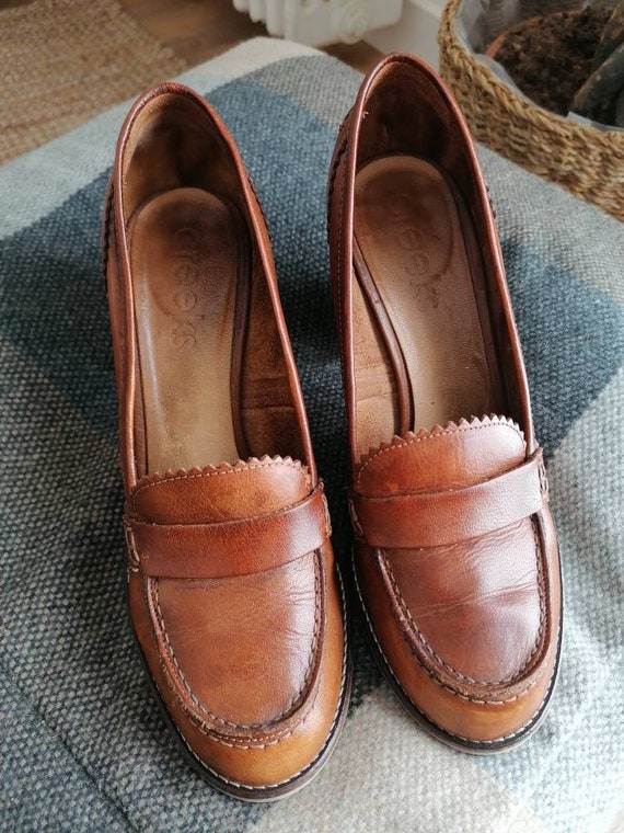 Moccasins brown leather moccasin heels moccasins m