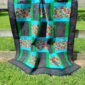 Puppy Rainbow quilt