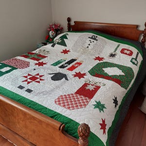 Christmas Cuddle up Sampler quilt
