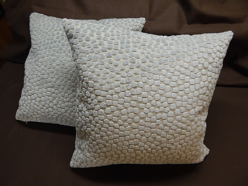 Aqua Dots Square Pillows