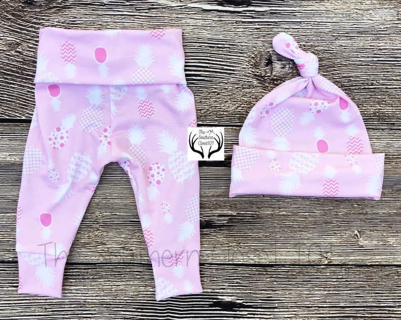 Baby Girl pineapple personalized Baby Girl Clothes Summer Baby Girl pineapple Coming home Outfit