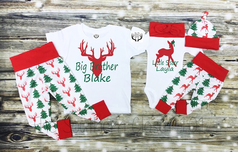 big sister little brother christmas outfits