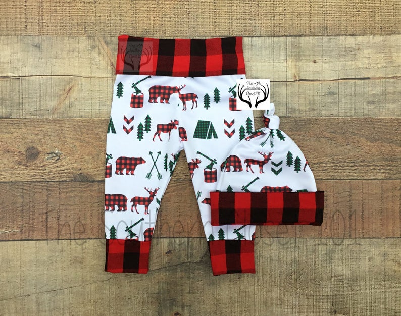 Boy Coming Home Outfit,Red Plaid,Plaid Christmas Outfit for babies,Baby Christmas Outfit set,Baby Boy,Plaid Boys Christmas Outfit,Newborn